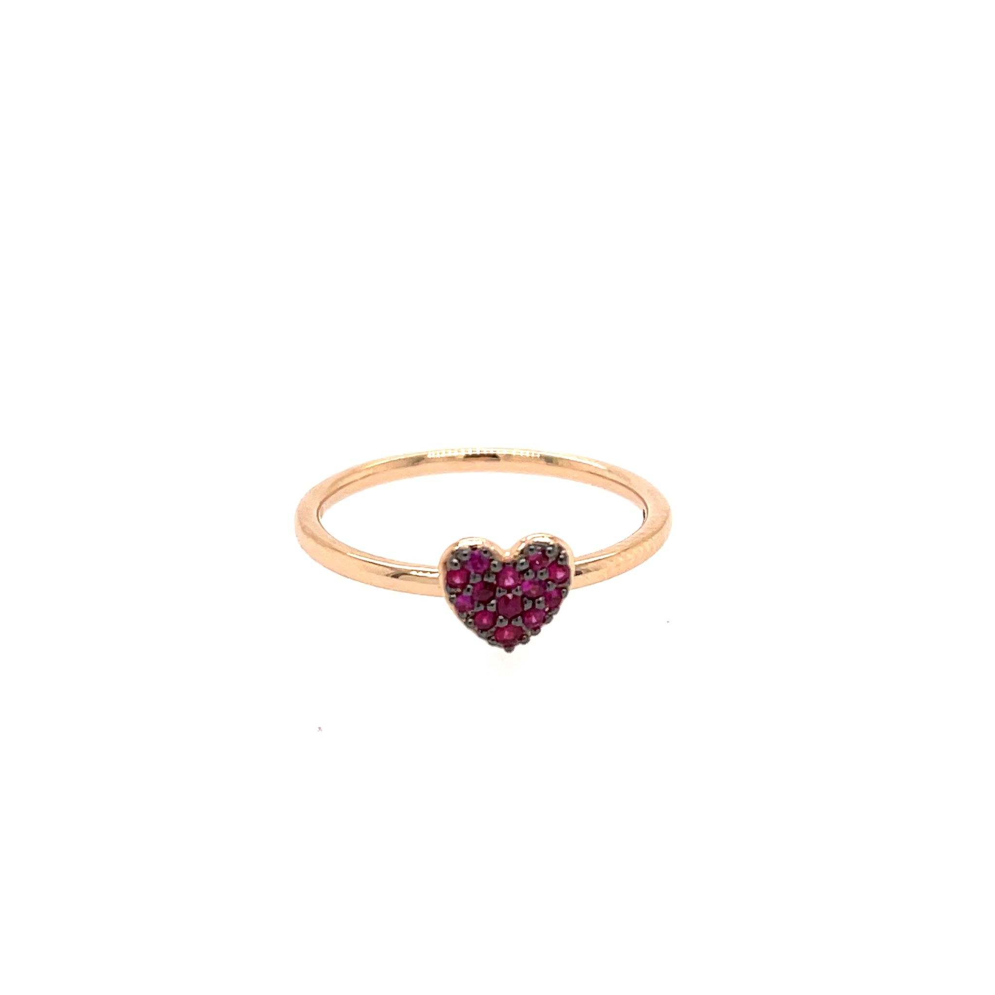 Anello Heart Red